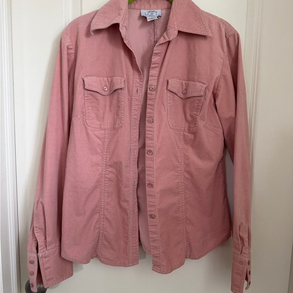 LOFT Blush Pink Collared Shirt